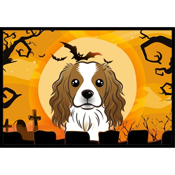 Jensendistributionservices Halloween Cavalier Spaniel Indoor & Outdoor Mat, 18 x 27 in. MI2556801 - main